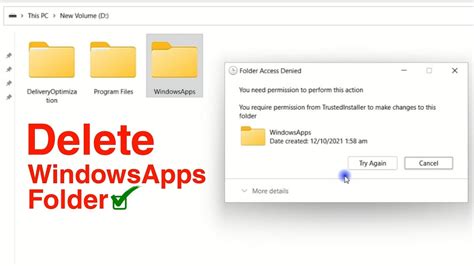 [SOLVED] Deleting game files from WindowsApps folder .